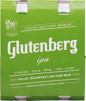 Glutenberg India Pale Ale In Bottles - 4-16 Fl. Oz. - Image 2