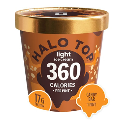 Halo Top Ice Cream Light Candy Bar 1 Pint - 473 Ml - Image 2