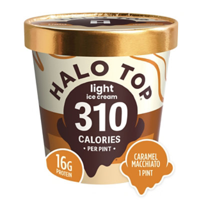 Halo Top Ice Cream Carmel Macchiato 1 Pint - 473 Ml - Image 1