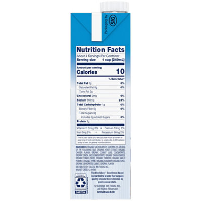 College Inn Organic Chicken Broth - 32 Oz - Image 5