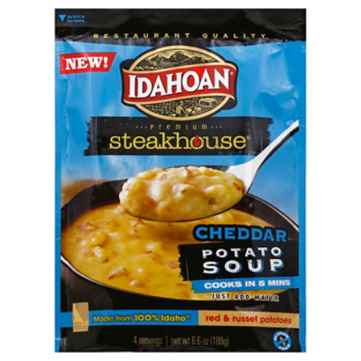 Idahoan Steakhouse Cheddar Potato Soup - 6.6 Oz
