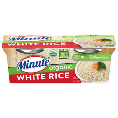 Minute Ready To Serve White Rice Organic - 2-4.4 Oz - Image 1