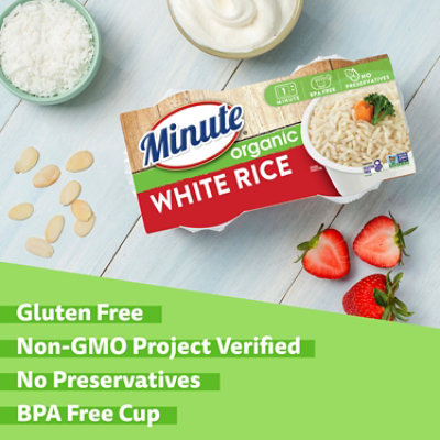 Minute Ready To Serve White Rice Organic - 2-4.4 Oz - Image 2