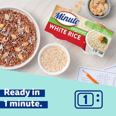 Minute Ready To Serve White Rice Organic - 2-4.4 Oz - Image 3