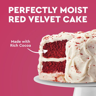 Duncan Hines Red Velvet Flavored Cake Baking Mix - 15.25 Oz - Image 2