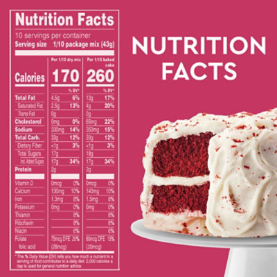 Duncan Hines Red Velvet Flavored Cake Baking Mix - 15.25 Oz - Image 4