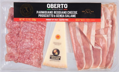 Oberto Parmigiano Cheese Prosciutto & Genoa Salame - 12.3 Oz - Image 2