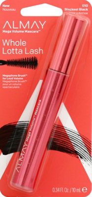 Almay Alm 1 Coat Mega Vol Mas Blk/Bk - .24 Fl. Oz. - Image 2
