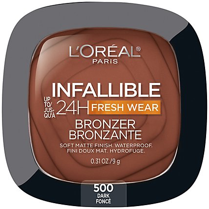 L'Oreal Paris Infallible Up to 24 Hour Fresh Wear Soft Matte Dark Bronzer - 0.31 Oz - Image 1