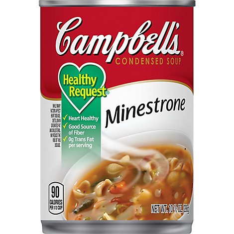 Campbells Healthy Request Soup Condensed Minestrone - 10.5 Oz