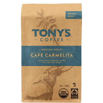 Tony's Cafe Carmelita Whole Bean - 12 Oz - Image 1