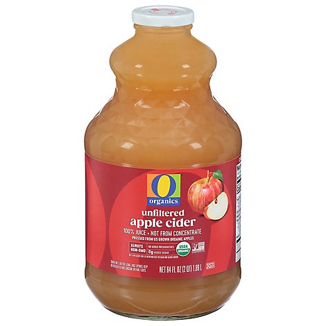 O Organics Organic Cider Apple Unfiltered - 64 Fl. Oz.