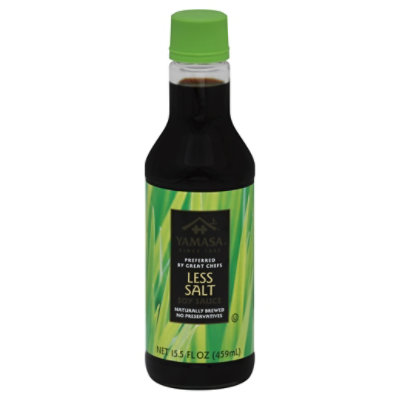 Yamasa Sauce Soy Less Salt 15.5 Fl. Oz. Haggen