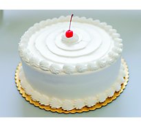 Bakery Cakes Plus Cake White With White Wtop - Each
