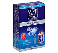 CLEAR CARE Plus Lens Solution Cleaning & Disinfecting With HydraGlyde - 2-12 Fl. Oz.