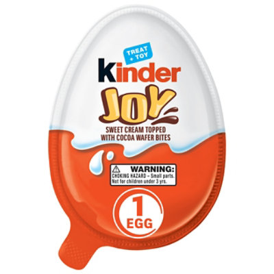 KINDER Joy Sweet Cream Topped With Cocoa Wafer Bites - 0.7 Oz - Image 2