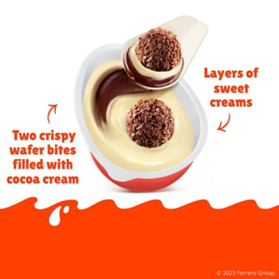 KINDER Joy Sweet Cream Topped With Cocoa Wafer Bites - 0.7 Oz - Image 4