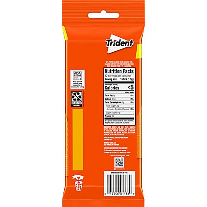 Trident Gum Sugar Free With Xylitol Tropical Twist - 42 Count - Image 6