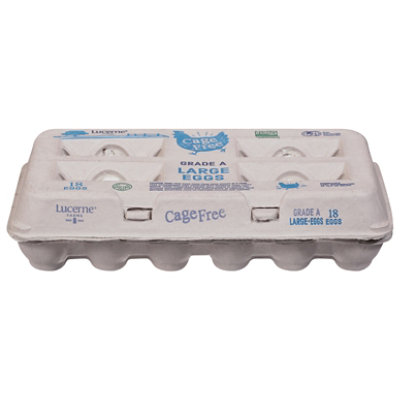 Lucerne Farms Eggs Cage Free Large - 18 Count