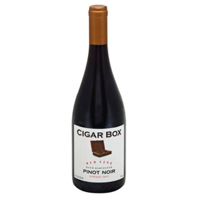 Cigar Box Old Vine Hand Harvested Pinot Noir Chile Red Wine - 750 Ml