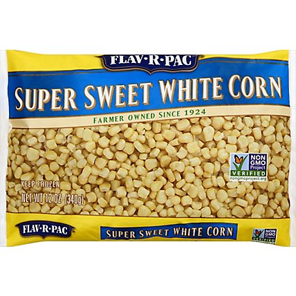 Flav R Pac Vegetables Corn White Super Sweet - 12 Oz - Image 2