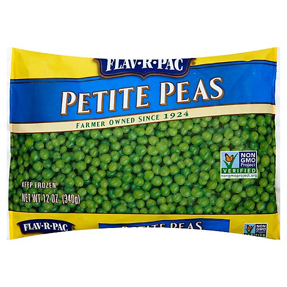 Flav R Pac Vegetables Peas Petite - 12 Oz