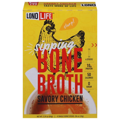 LonoLife Broth Savory Chicken Bone Paleo - 4-0.56 Oz - Image 2