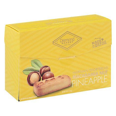 Diamond Bakery Mac Nut Shortbread Pineapple - 4 Oz