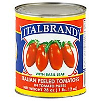 Italbrand Tomatoes Peeled Italian - 28 Oz - Image 1