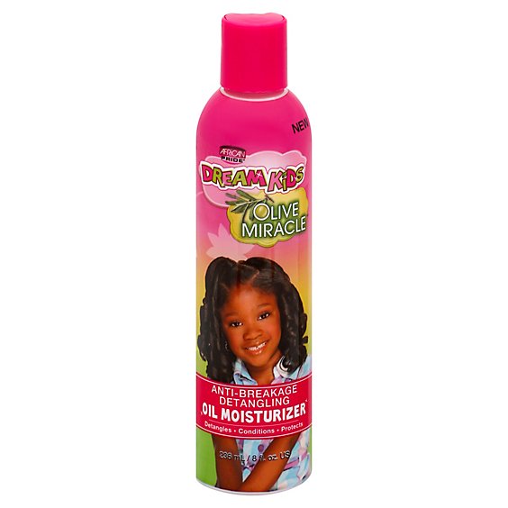 African Pride Dream Kids Olive Miracle Detangler Hair Oil Moisturizer - 8 Oz
