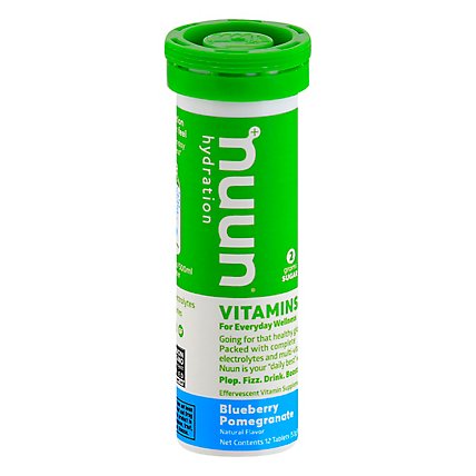 Nuun Vitamins Hydration Tablets Blueberry Pomegranate - 12 Count - Image 3