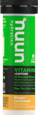 Nuun Vitamins + Caffeine Hydration Tablets Ginger Lemonade - 12 Count - Image 2