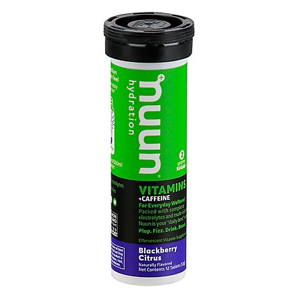Nuun Vitamins + Caffeine Hydration Tablets Blackberry Citrus - 12 Count - Image 3