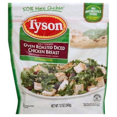 Tyson Grilled & Ready Fully Cooked Oven Roasted Diced Chicken Breast - 12 Oz