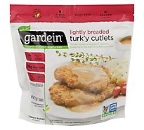 Gardein Lightly Breaded Plant Based Frozen Turkey Cutlets - 12.3 Oz