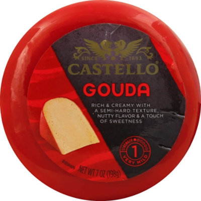 Castello Cheese Gouda Very Mild Round - 7 Oz - Image 2