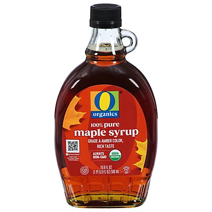 O Organics Organic Syrup Maple Pure 100% - 16.9 Fl. Oz. - Image 2