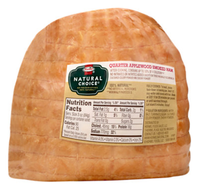 Hormel Natural Choice Ham Applewood Quarter - 1 Lb