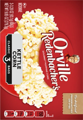 Orville Redenbacher's Kettle Corn Microwave Popcorn - 3-3.28 Oz - Image 1