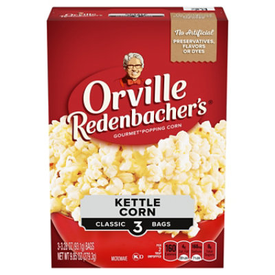 Orville Redenbacher's Kettle Corn Microwave Popcorn - 3-3.28 Oz - Image 1