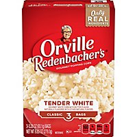 Orville Redenbacher's Tender White Gourmet Microwave Popcorn Classic Bag - 3 Count - Image 2