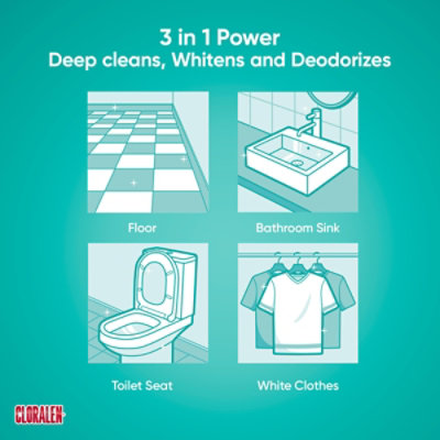 CLORALEN Bleach Aromas Floral Fantasy Jug - 121 Fl. Oz. - Image 2