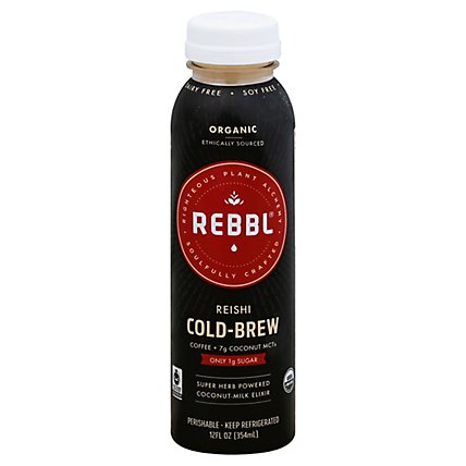 Rebbl Reishi Cold Brew - 12 Fl. Oz. - Image 1