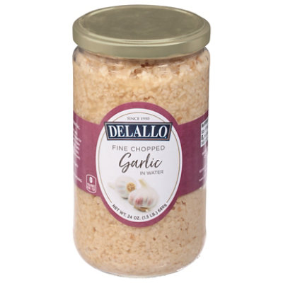 Delallo Garlic Fine Chopped In Water - 24 Oz - Image 3