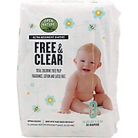 Open Nature Free & Clear Diapers Ultra Absorbent Size 3 - 34 Count - Image 2