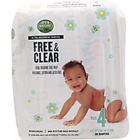 Open Nature Free & Clear Diapers Ultra Absorbent Size 4 - 30 Count - Image 2