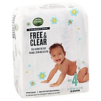 Open Nature Free & Clear Diapers Ultra Absorbent Size 4 - 30 Count - Image 1