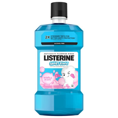 Listerine Smart Rinse Kids Anticavity Mouthwash Bubble Blast - 500 mL - Image 3