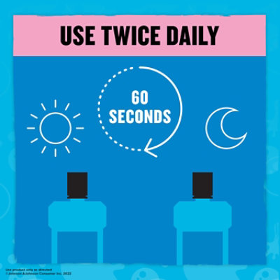 Listerine Smart Rinse Kids Anticavity Mouthwash Bubble Blast - 500 mL - Image 2