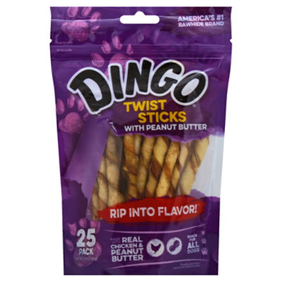 Dingo twist clearance sticks rawhide chews